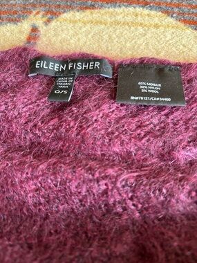 Eileen Fisher scarf in plum